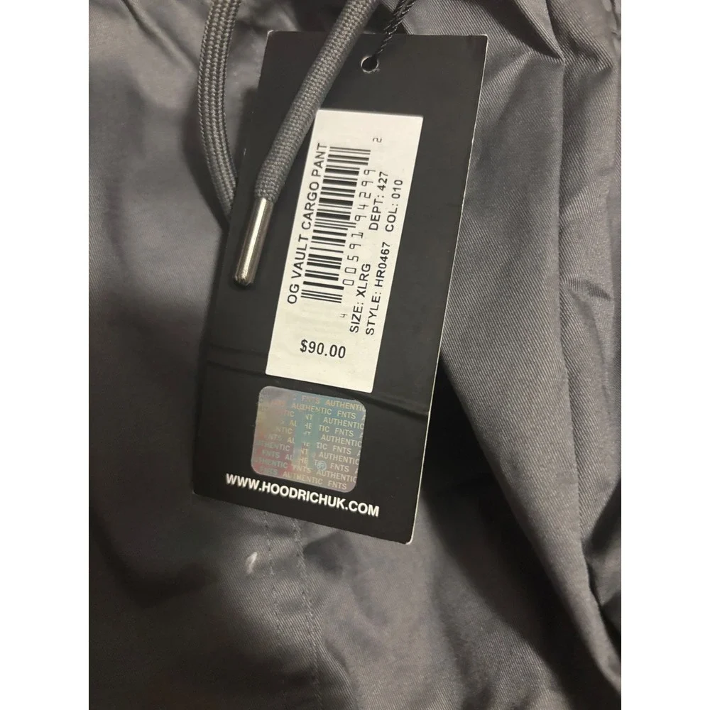 Hoodrich OG Vault Cargo Pants Grey XL HR0467 Urban Streetwear New